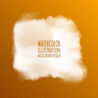 Sulu Boya bulutlar tasarımı için. vektör