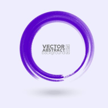 Renk mürekkep kontur beyaz yuvarlak