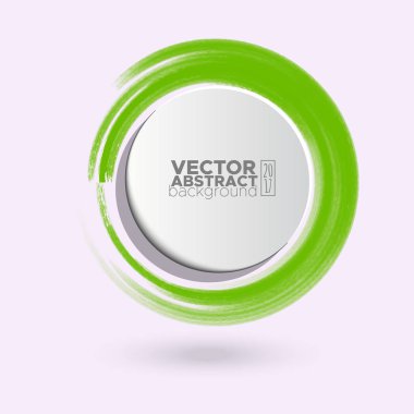 Renk mürekkep kontur beyaz yuvarlak