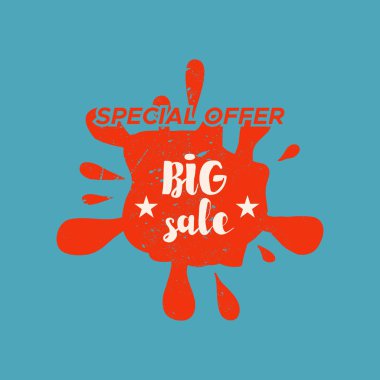 Renk arka plan ile izole Satılık damgası