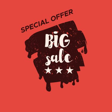 Renk arka plan ile izole Satılık damgası