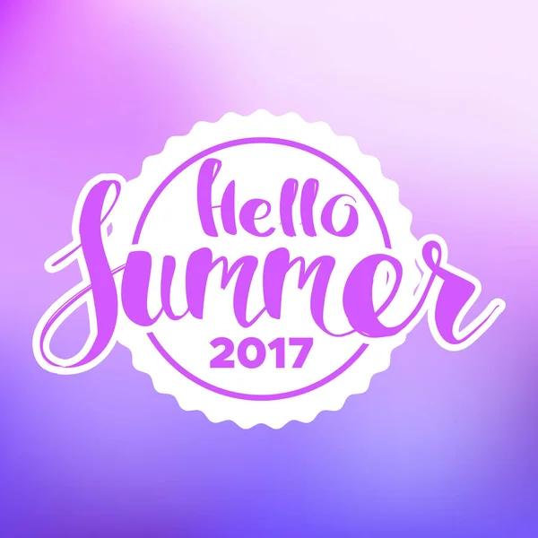 Lettering composition of Summer — Stock Vector