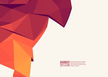 Vektör renk üçgen tasarım şablonları broşürler