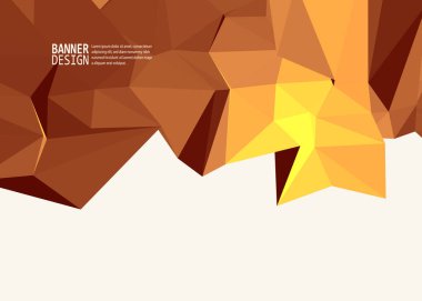 Vektör renk üçgen tasarım şablonları broşürler