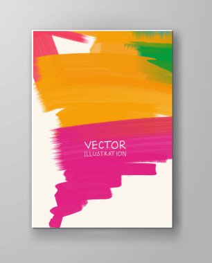 parlak lekeleri yapılan vektör renkli afiş