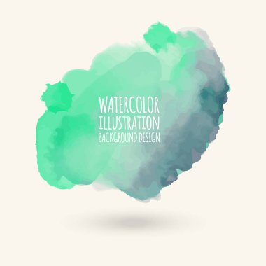 Beyaz arkaplanda soyut suluboya.