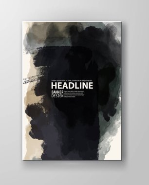 Vektör poster uyarıları sıçraması ve BLOB'ları