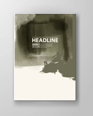 Boyalı grunge öğeleri gösteren resim.