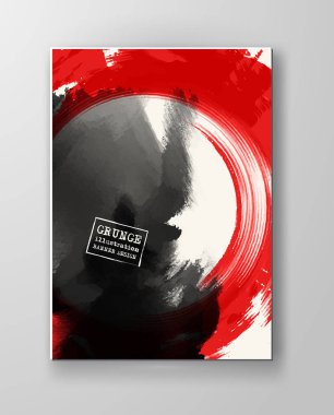 Kırmızı ve siyah arka plan ile mürekkep uyarıları