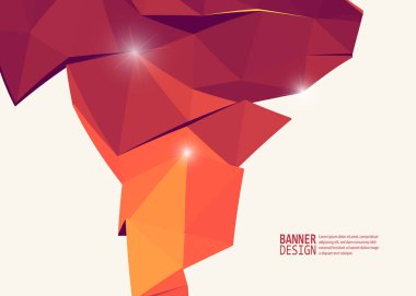 Vektör renk üçgen tasarım şablonları broşürler