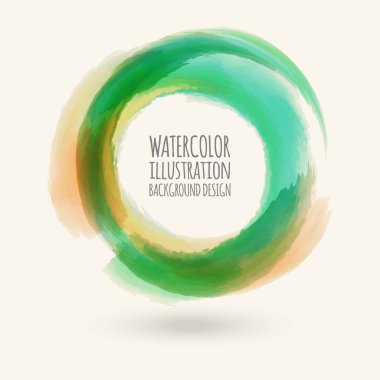 Suluboya daire doku. watercoluor daire