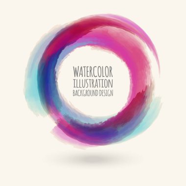 Suluboya daire doku. watercoluor daire