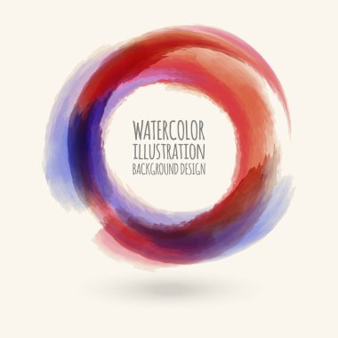 Suluboya daire doku. watercoluor daire