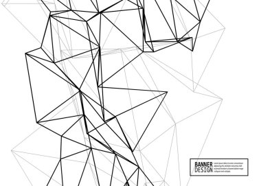 Tel kafes kafes öğe ile üçgen şekiller.