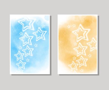 Vektör renk afiş. suluboya arka plan