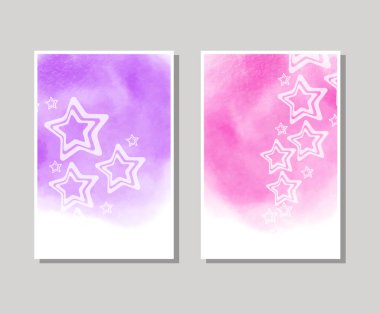 Vektör renk afiş. suluboya arka plan