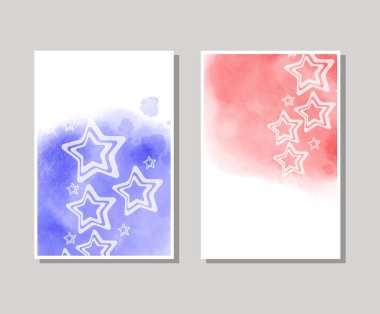 Vektör renk afiş. suluboya arka plan