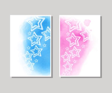 Vektör renk afiş. suluboya arka plan