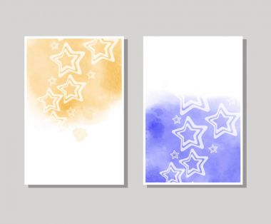 Vektör renk afiş. suluboya arka plan