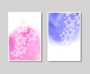 Vektör renk afiş. suluboya arka plan