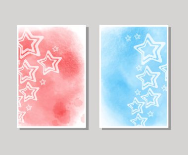 Vektör renk afiş. suluboya arka plan