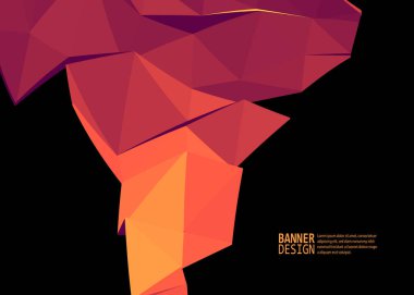 Vektör renk üçgen tasarım şablonları broşürler