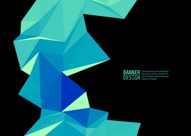 Vektör renk üçgen tasarım şablonları broşürler