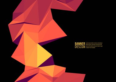 Vektör renk üçgen tasarım şablonları broşürler