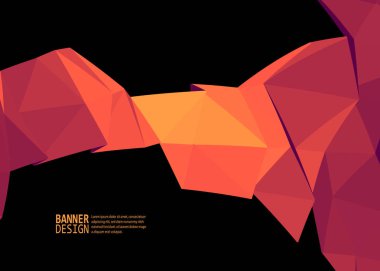 Vektör renk üçgen tasarım şablonları broşürler