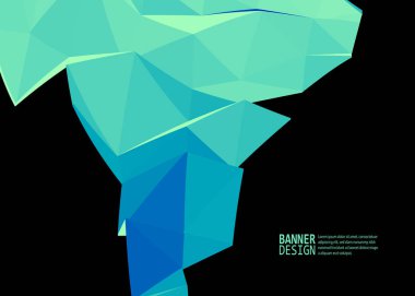 Vektör renk üçgen tasarım şablonları broşürler