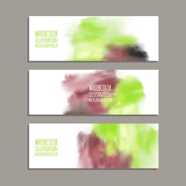 Vektör afiş şekiller collection beyaz izole