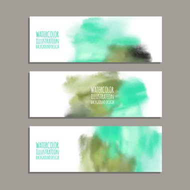 Vektör afiş şekiller collection beyaz izole