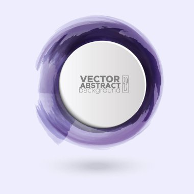 Renk mürekkep kontur beyaz yuvarlak