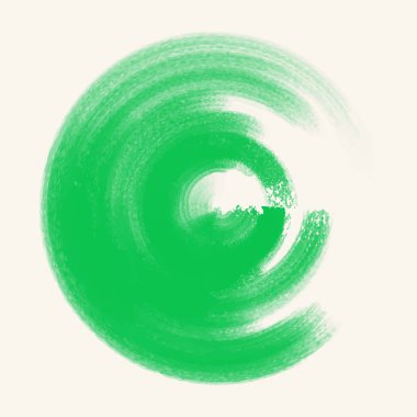 Renk mürekkep kontur beyaz yuvarlak