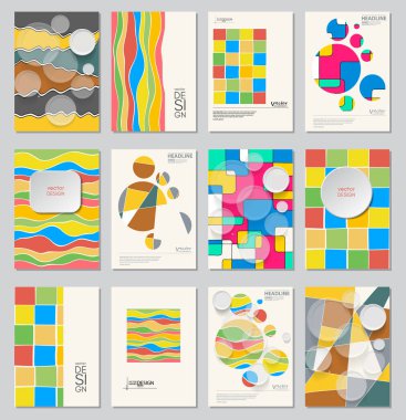 Soyut tasarım şablonları.