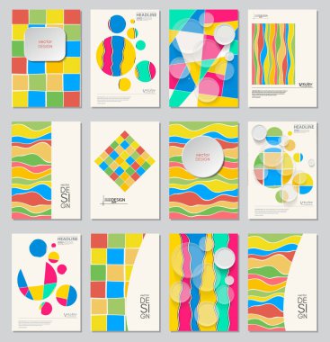 Soyut tasarım şablonları.