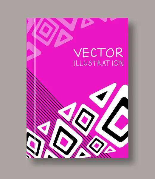 Geometrische ethnische abstrakte Farbe Flyer. — Stockvektor