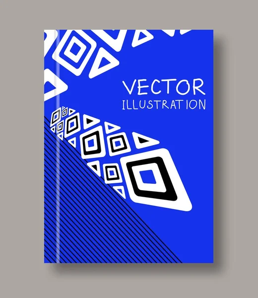 Geometric ethnic abstract color flyer. — Stock Vector