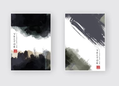 Boyalı grunge öğeleri gösteren resim.