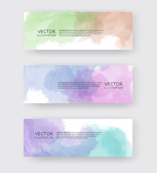 Vector banner shapes collection isolated on white — Stock Vector