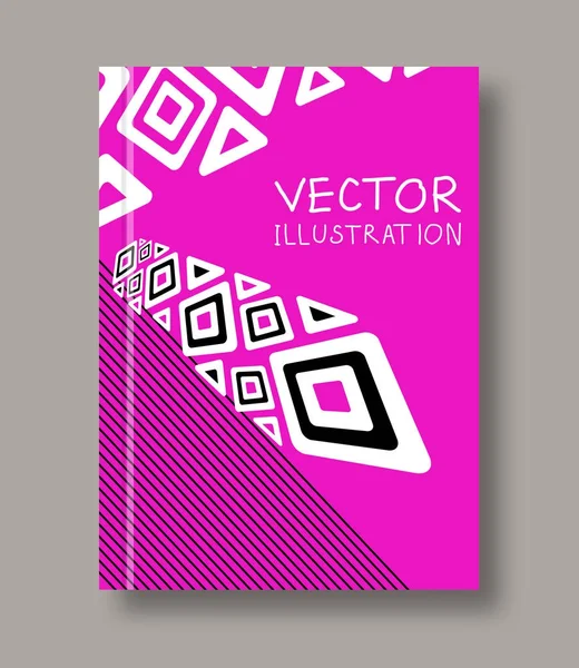 Geometric ethnic abstract color flyer. — Stock Vector