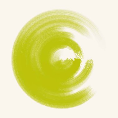 Renk mürekkep kontur beyaz yuvarlak