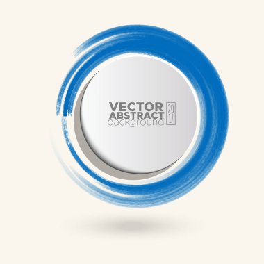 Renk mürekkep kontur beyaz yuvarlak