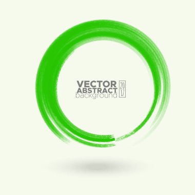 Renk mürekkep kontur beyaz yuvarlak