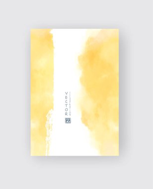 Suluboya arka plan kartı vektör el ile çizilmiş.