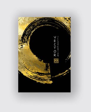 Vektör siyah ve altın tasarım şablonları