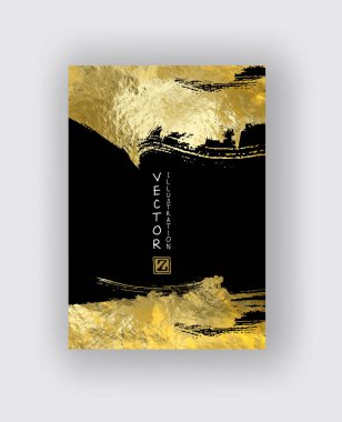 Vektör siyah ve altın tasarım şablonları