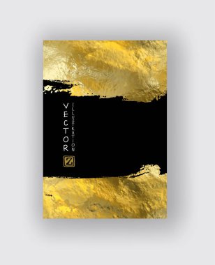 Vektör siyah ve altın tasarım şablonları