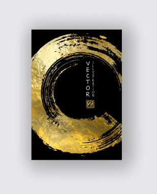 Vektör siyah ve altın tasarım şablonları