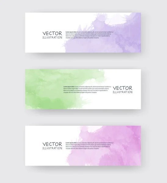 Vector banner shapes-collectie geïsoleerd op wit — Stockvector